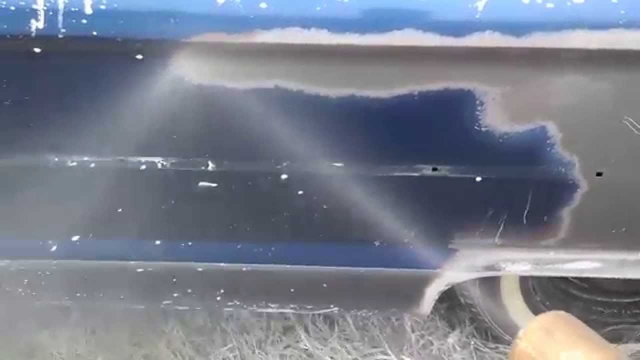 Soda Blasting Vehicle Paint Removal YouTube