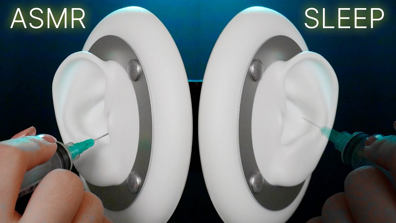 [ASMR] 수면특효💤 잠오는 주사 귀청소｜Injection ear cleaning for sleep｜注射ミミカキ - YouTube