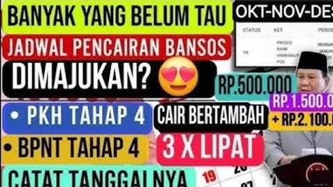 UPDATE INFO PENCAIRAN PKH BPNT TAHAP 4 KPM YG SUDAH CAIR BERGEMBIRA AKAN CAIR LAGI 3X LIPAT KPM INI