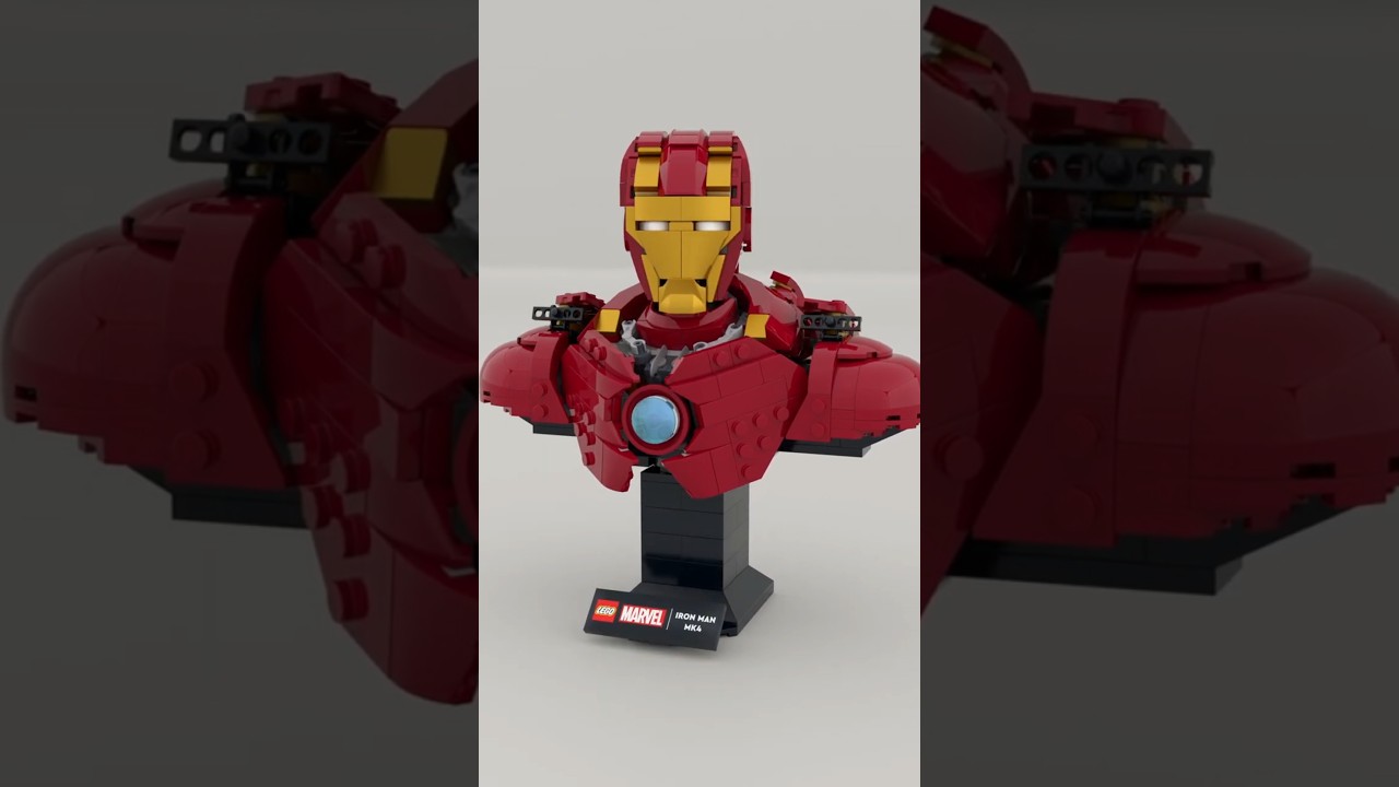 LEGO 76327 Iron Man MK4 Bust Satisfying Speed Build #lego