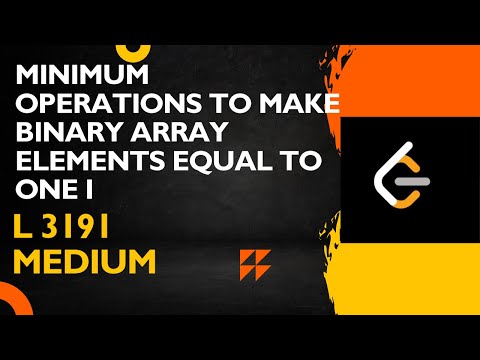 Minimum Operations to make binary array elements equal to One I | Leetcode 3191 #dsa #javascript