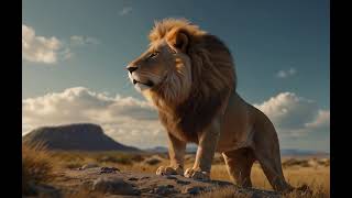 Watch as the majestic lion roars in stunning 3D animation