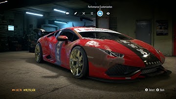 NFS 2015 Huracan Drift Setup Example