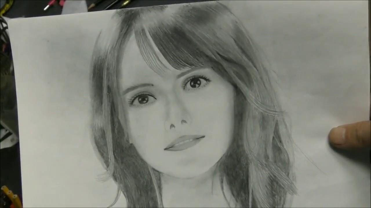 じじいー人物鉛筆画 試しに実行しました 02 - YouTube
