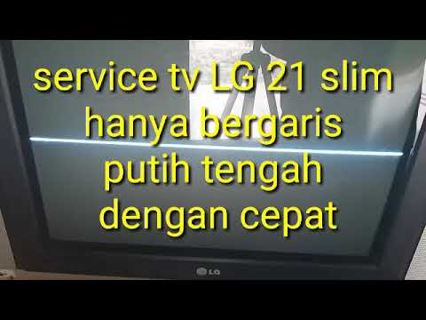 Perbaiki Tv Lg Slim Rusak Bergaris Ditengah Vertikal Youtube