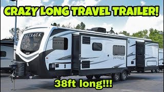 A 38ft Long Travel Trailer?? Check out this behemoth RV! Keystone Outback 332FK