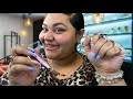 Asmr pov eccentric tacky lady does your nails  lots of gum chewing
