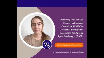 Obtaining the CMPC® Credential Through the Association for Applied Sport Psychology