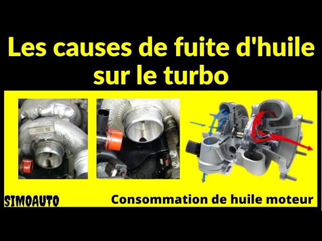 Les causes de fuite d'huile sur le turbo qui permettent une consommation de  ​huile moteur | SIMOAUTO