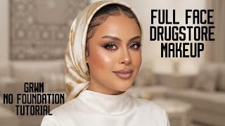GRWM 🍁Drugstore Easy Soft Glam Smokey Eye Makeup Tutorial For Beginners & Hooded Eyes