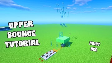 Minecraft Tutorial: How To Make A Working Bouncy "Quick Builds"