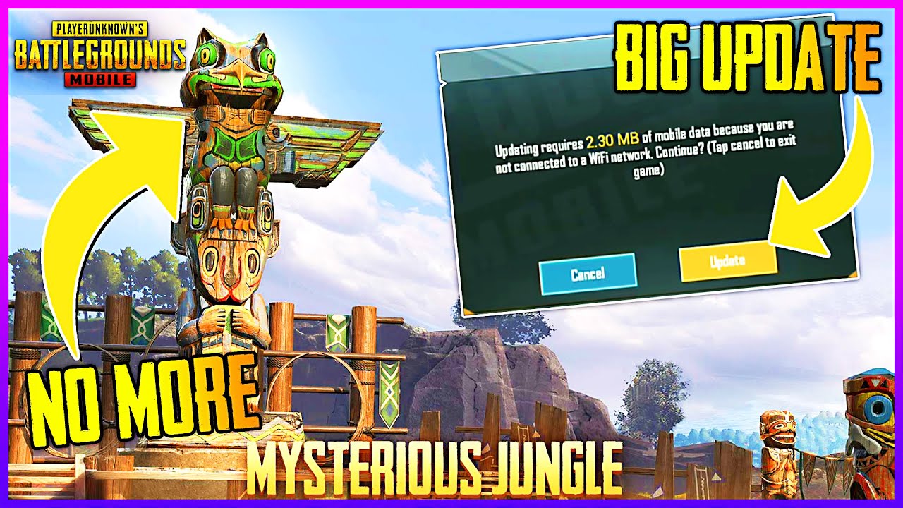 WHY NEW 2.30MB UPDATE | JUNGLE ADVENTURER MODE NO MORE (OFFICIAL ANNOUNCEMENT) - PUBG MOBILE