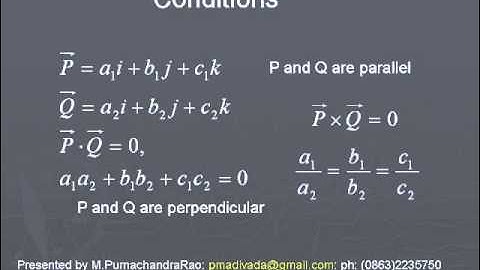 28  conditions for parallel and perpendicularity