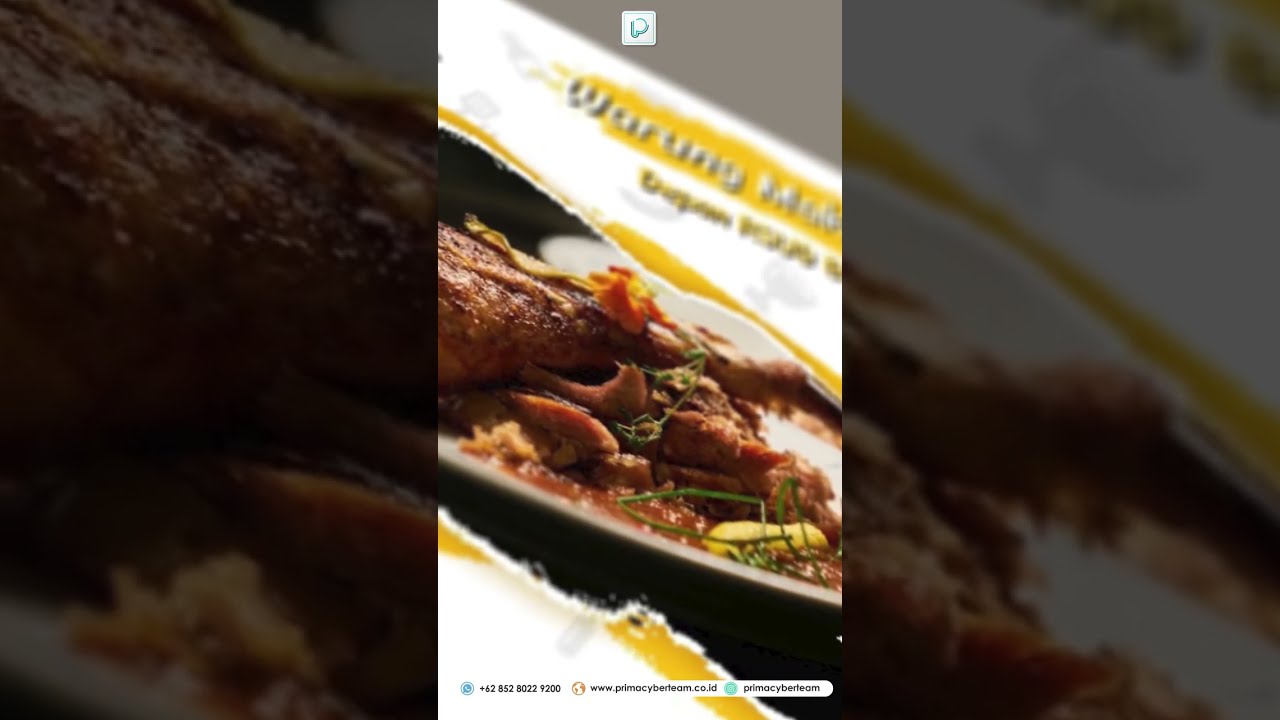 Banner warung makan Kekinian