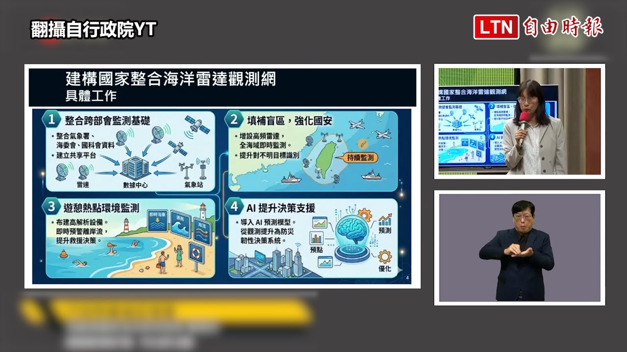 海委會建構台灣海洋雷達觀測網 優先補強3關鍵戰略海域
