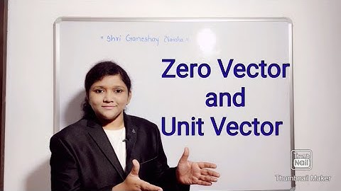 #Zero Vector and Unit Vector #12th Mathematics