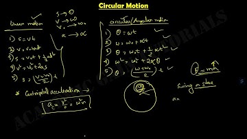 Lesson-5 Two Dimensional Motion (Circular, Linar, Angular Acceleration, Solved Mathematical Problem)