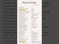 Human body parts#humananatomymcqs #knowledge #youtubeshorts #trending #shortsfeed #facts #biology