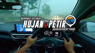 Hujan & Petir Sore Hari - POV Driving In Heavy Rain ASMR