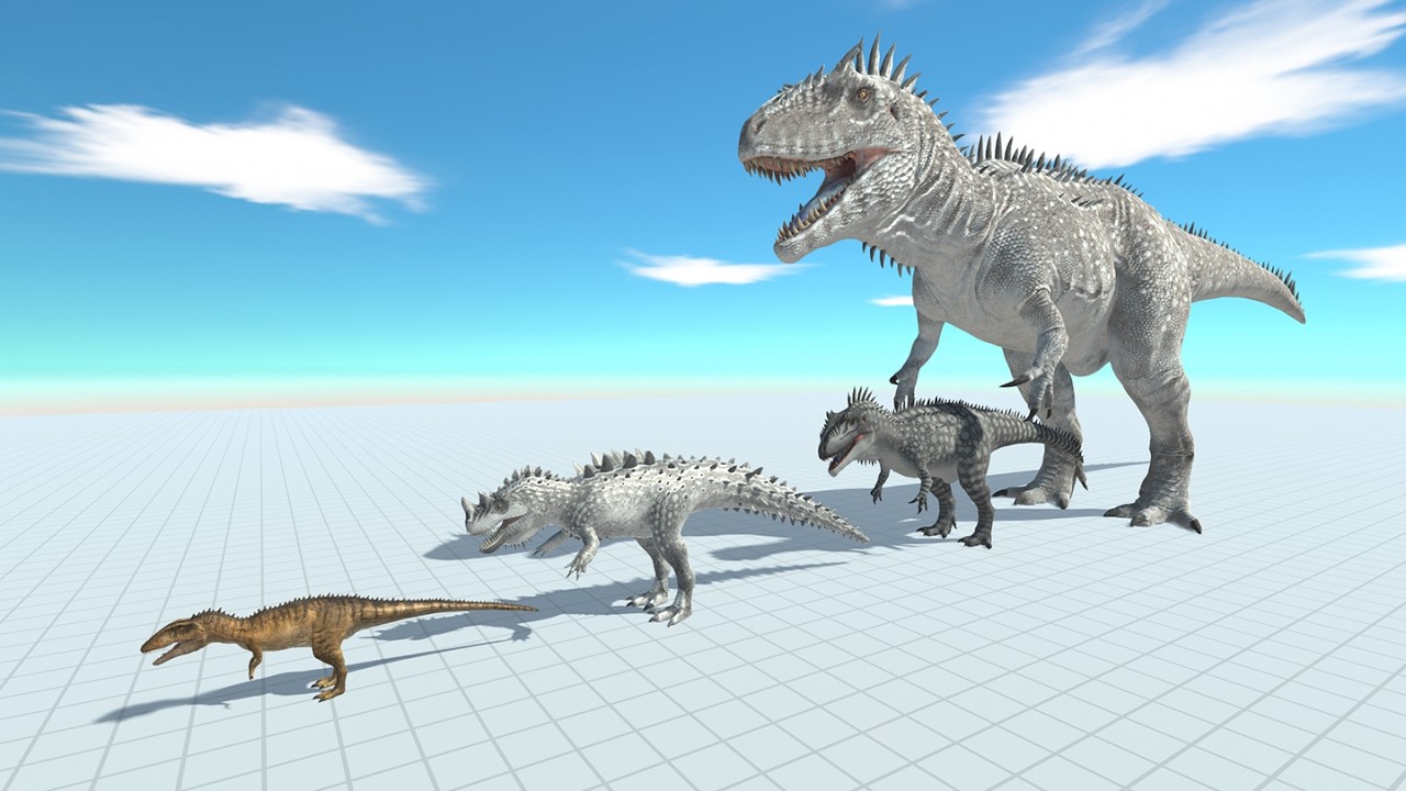 Could Herbivore Dinosaurs, Mutant Primates, Gorilla defeat the evolved Carcharodontosaurus in ARBS