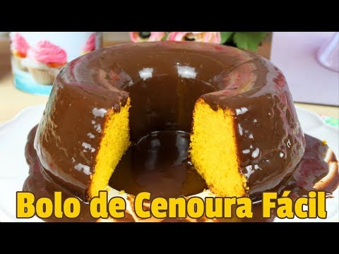 Bolo de Cenoura Fácil ( O Melhor Bolo de Cenoura do Mundo )