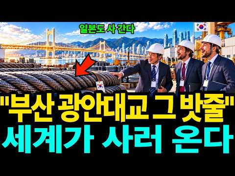 광안대교 그 밧줄, 일본 쇠로 시작해 세계 80개 나라가 사 가는 진짜 이유