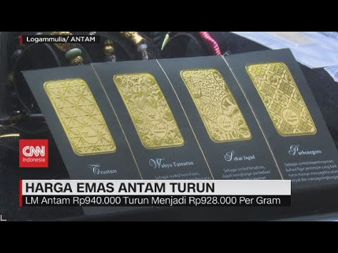 Harga Emas Antam Turun