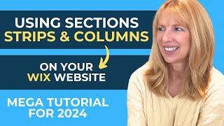 Wix Website Tutorial 2024  Columns, Strips & Sections