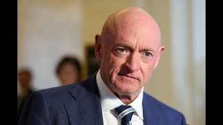 Sen. Mark Kelly holds a news conference on the Trump administrations efforts to intimidate him.