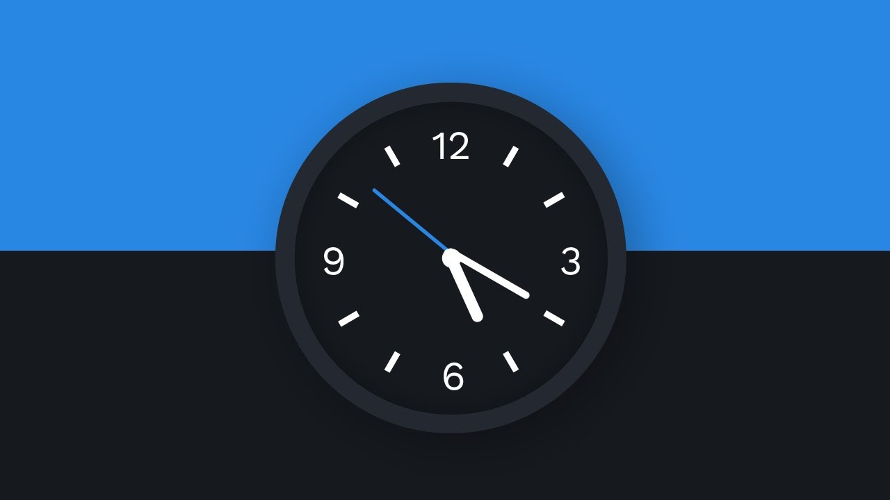 code นาฬิกา html  New Update  Analog Clock | HTML, CSS \u0026 Javascript Tutorial