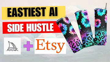 Easiest Etsy/Midjourney Side Hustle| Make Money With Ai🤯