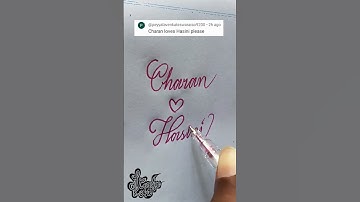 Stylish Name | Charan Love Hasini | Stylish Signature | Calligraphy Signature