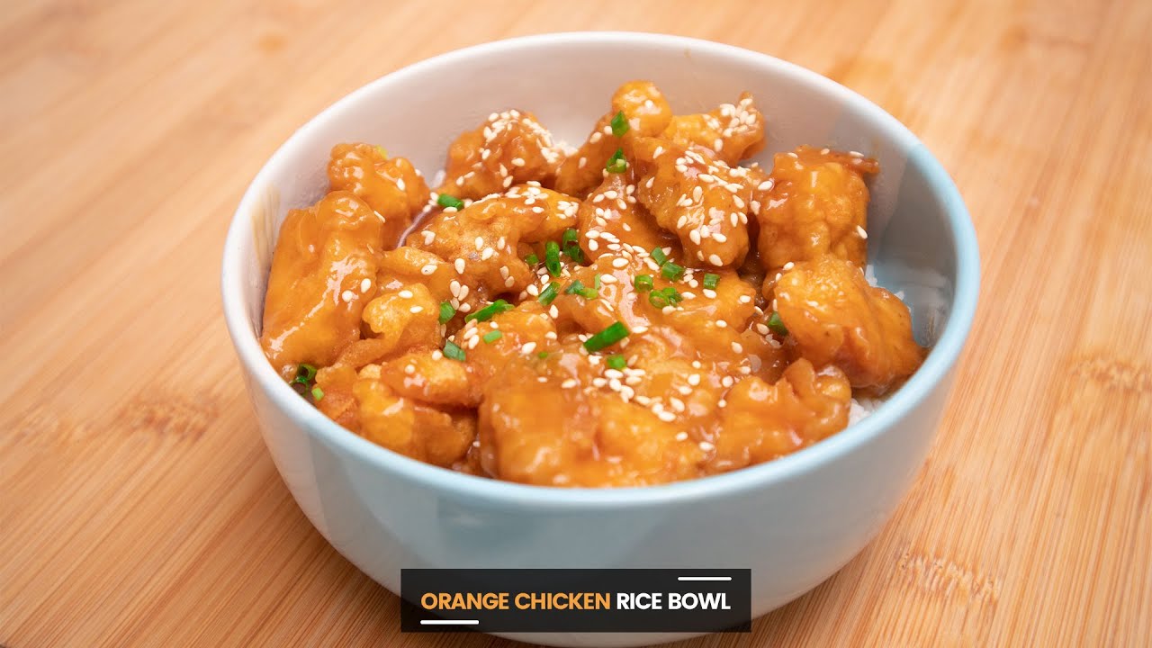 Orange Chicken Rice Bowl Recipe Nasi Ayam Saos Jeruk 橙子鸡盖饭 YouTube