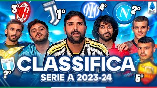 PREDICTION CLASSIFICA SERIE A 2023/24! ⚽️ ELITES