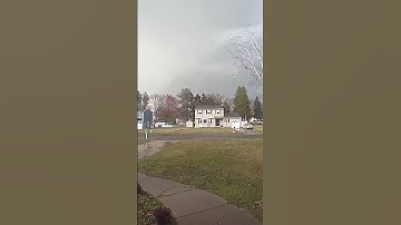 Trampoline crashes on lawn during NJ storms #news #nj #shorts #storm #tornado