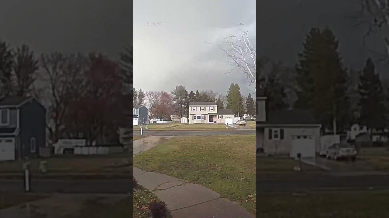 Trampoline crashes on lawn during NJ storms 
