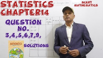 NCERT STATISTICS Class 10/Chapter 14 Exercise 14.1 Question  No 3,4,5,6,7,8 & 9