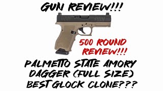 Gun review: PSA Dagger (full size S) 500 round review!!!