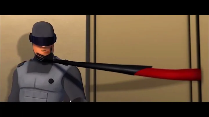 Elastigirl Feels The Guard (and Punches Him)