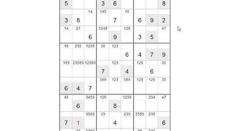 EXPERT SUDOKU SOLUTION