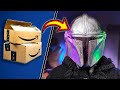 &quot;UNBELIEVABLE&quot;: Make a Stunning Mandalorian Helmet with Cardboard!! - NEW VERSION
