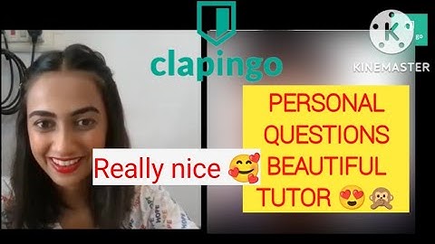 Clapingo English Conversation with Jheel Beautiful tutor 😍 | English speaking practice