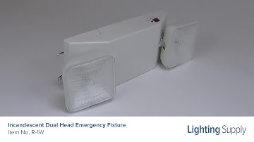 Best Lighting Products Incandescent Dual Head Emergency Fixture (R-1W)