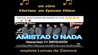 AMISTAD O NADA- HIJO DE MARIO LUIS EN EPOCAS DISCO- FM WELCOME 105.9 -VIERNES 18 HS EN VIVO