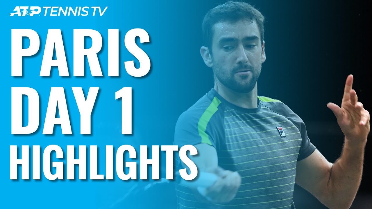 Tsonga Battles Past Rublev; Cilic, Chardy, Verdasco Win Openers | Paris 2019 Day 1 Highlights