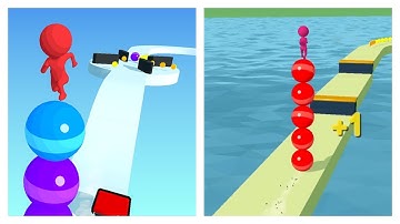 Stack Rider - Android Ios Gameplay, Mobile Gameplay (Levels 54-56)