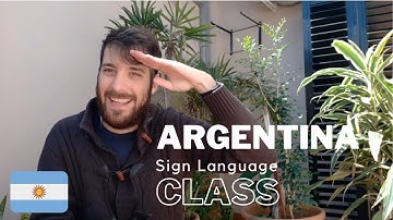 Learn ARGENTINE Sign Language with Santiago! | Online Class on InterSign University