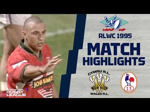 Rugby League World Cup | 1995 | Wales v France | Match Highlights