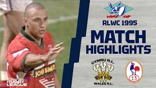 Rugby League World Cup | 1995 | Wales v France | Match Highlights