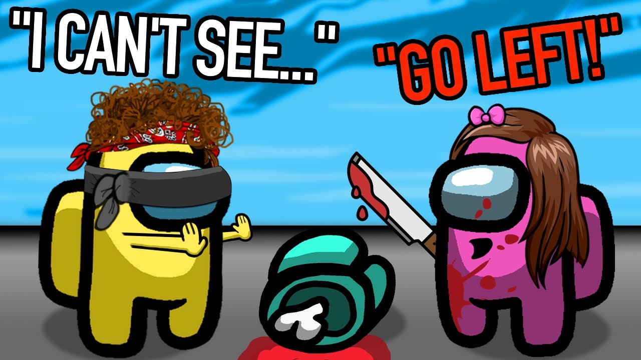 Among Us BLINDFOLDED Challenge... (ft. Andrea Russett)